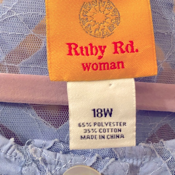 NWT Ruby Rd SZ 18 Short sleeved button up jacket - Picture 5 of 5